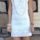 Flapper Dress by Elevate, polyester with sequined gold trim.