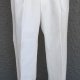 Cream front pleat cuffed pant by 'Varley', terylene, size S