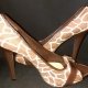 Giraffe print mock suede high heel by 'Novo' size 10