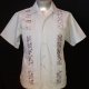 Bowling shirt, front pockets, poly/cotton, grey by 'Rene De France', USA size M