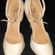 Ankle strap Cream Leather heel by 'No Doubt', size 38