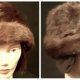 Fur & wool Kosack hat, 1970's, size S