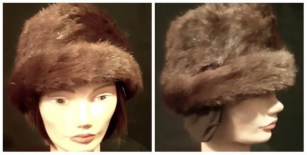 Fur & wool Kosack hat, 1970's, size S