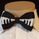 Bow tie, keyboard print, polyester, USA