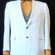 White dinner jacket, polyester, USA, by 'Haggar', size L- XL