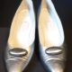 Vintage Patent Leather Pumps, Pewter by 'Contour', size 8B