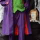 The Joker 'Heath Ledger' inspired, Suit, vest, shirt, tie, wig and makeup, poly/ cotton size L