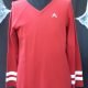 Star Trek inspired top, red, cotton twill, size M