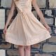1950's Cotton day dress, apricot, USA, by 'Arlene Airess' size 6