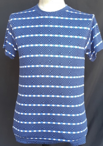 Retro Tee, blue, poly/cotton, by 'Chenaski' new.