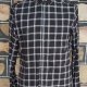 'Blaq' black/ white checked shirt, M