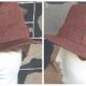 Trilby Hat, Paper Braid, cotton/polyester, rust/olive size 57cm.