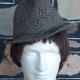 Vintage Wool Tweed Fedora, by 'Chic', size 56cm, S