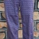 Hipster cut pants, 3/4 length, cotton/elastane, blue printed, by 'Skinny' size 10