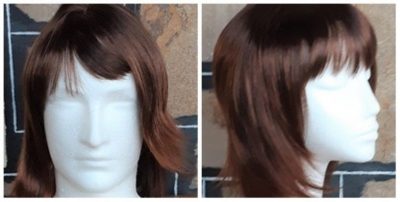 Auburn Retro wig, unisex, synthetic by 'Glitz'