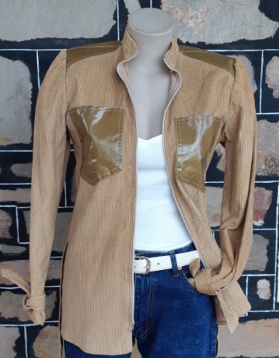 Corduroy Jacket by 'Harry Who', caramel, 1980's, size 8