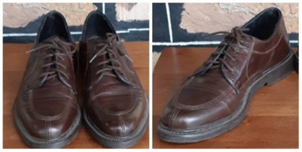 Leather business Brouge shoe, dark brown, by 'Oxford' size 9