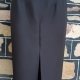 Pencil skirt, midi, black, polyester, by 'UNik', size 8