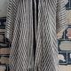 Kimono, Lurex, Black/gold striped, by 'Kendall James', one size.