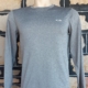 Long Sleeved Tee, grey, polyester, size M