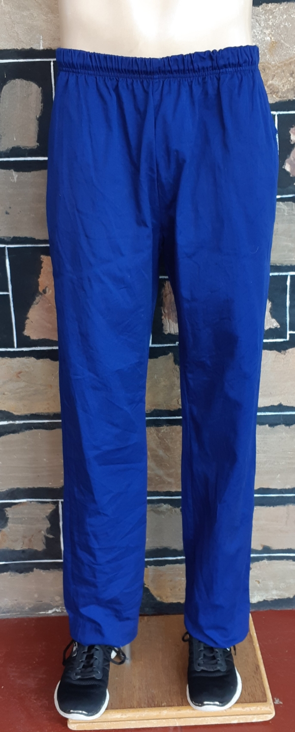 'Adidas' Draw String Track Pant, cotton, royal blue, size Small to Medium