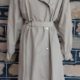 Trench coat, 1980's, Camel, polyester/cotton, by 'Aquagirl', size 14-16