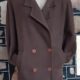 1990's 3/4 length Jacket, by 'Junior Look', brown, polar fleece, polyester, size 16