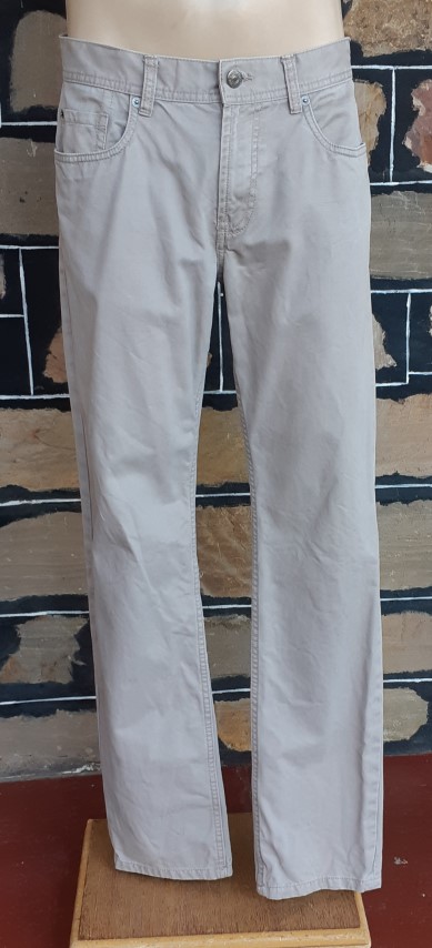 'Just Jeans', cotton jean, taupe, regular straight fit, size 30"