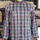 Western Shirt, by 'Levis', white/blue/red checked, cotton, size M