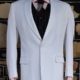 1960's, White Dinner Jacket, Polyester, by 'Raffinati, for the Robert Wagner Collection', USA, size L-XL