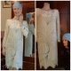 1920's Inspired 1980's Gatsby Dress, Cream beaded, Raw silk, by 'Argenti', size S-M