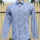 Paisley Print Shirt, Blue/white, Cotton, by 'Jonathon Adams', Australia, size M