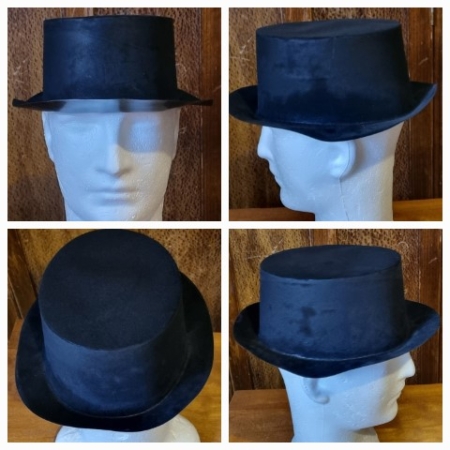 Top Hat, Black, Plastic by 'Swedias', one size