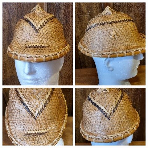 Pith Helmet, Bamboo/cane, Size 69cm circumference.