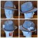 'Octoberfest' Hat, grey with feathers, by 'Sweidas', one size.