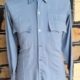 Workmen's Shirt, Blue, Poly/Viscose, Made in USA, size L