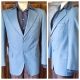 1970's, Blazer, blue fine check, Gaberdine, by 'Peter Shearer' size M