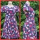 1950's Inspired Swing Dress, Navy print, cotton/viscose, by 'Revival', size 10