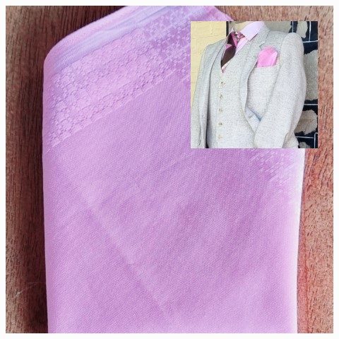 Pocket Square, handkerchief, Cotton, Pink, by 'Seward of Melbourne'