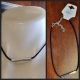 Choker, Suede necklace and Chrome Pendant & chain clasp, new, by 'Fashion Jewelry'