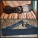 Belt, Black, stretchy, vinal/elastic, size S