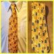 1980's Tie, Mustard print, polyester, by 'Mozaic Australia'