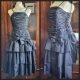 1980's Taffeta Party Dress, black, by 'PM, by Leon Haskin, Melbourne', size 10