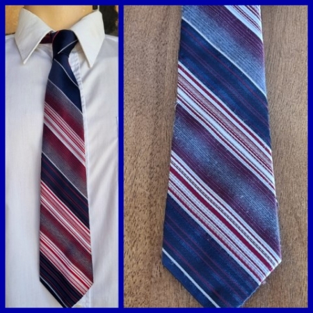 Vintage Tie, Navy Striped, by 'Rembrandt, Australia'