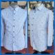 Retro Paisley shirt, blue, cotton by 'Tarocash', size L-XL