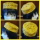 Vintage Kufi hat, Embroidered Cotton, Yellow/multi coloured, size small.