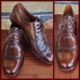 Men's leather shoes, Chestnut Brown, Made in Australia By 'Slatters' size 8