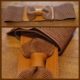 Elasticated stretchy belt, tan, polyester, size XS